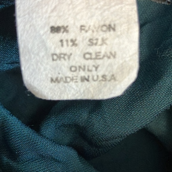 Eileen Fisher Vintage Blue Teal Velvet Wrap Skirt - Picture 10 of 10